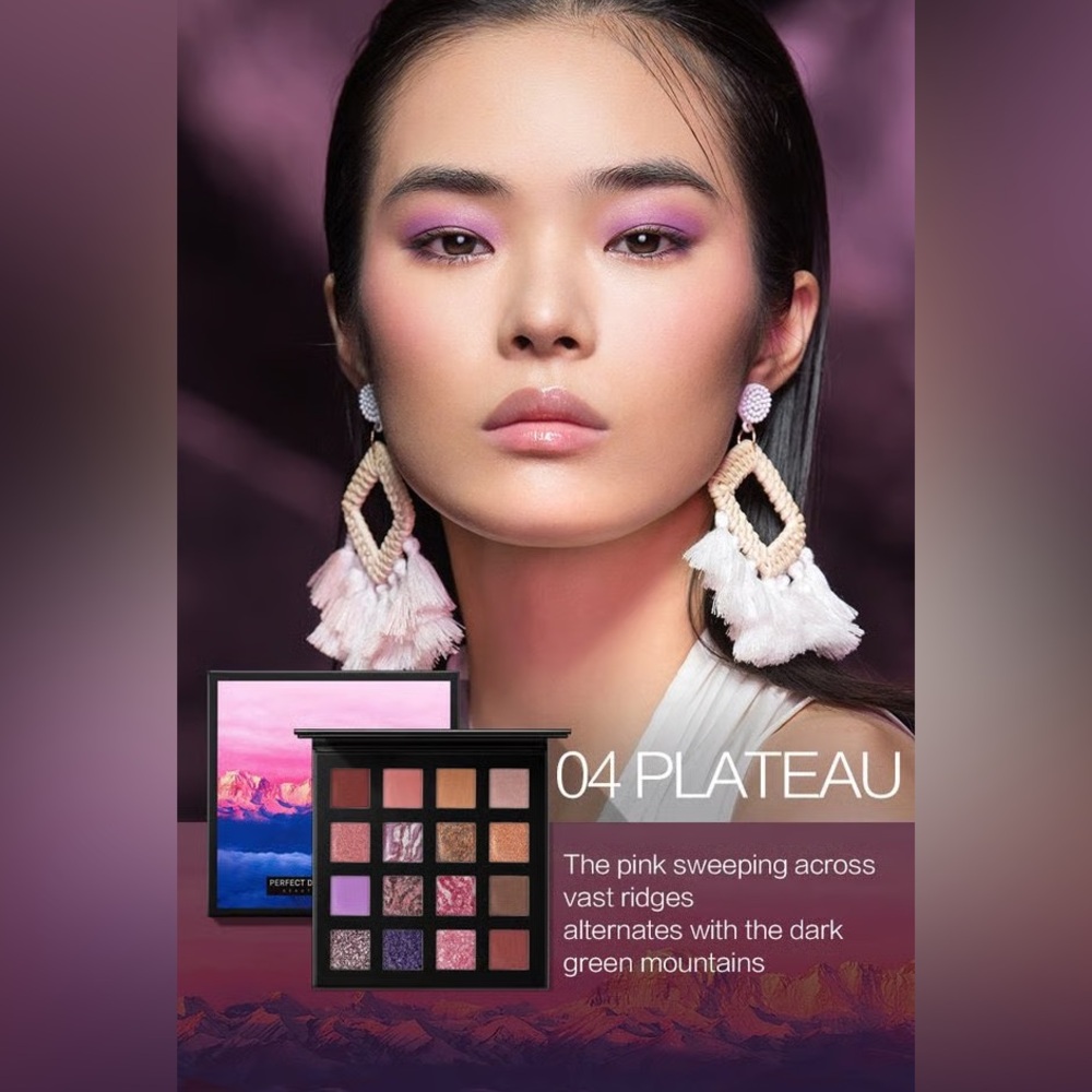 KB Perfect Diary Fantasist 04 Plateau Eyeshadow Palette NIB